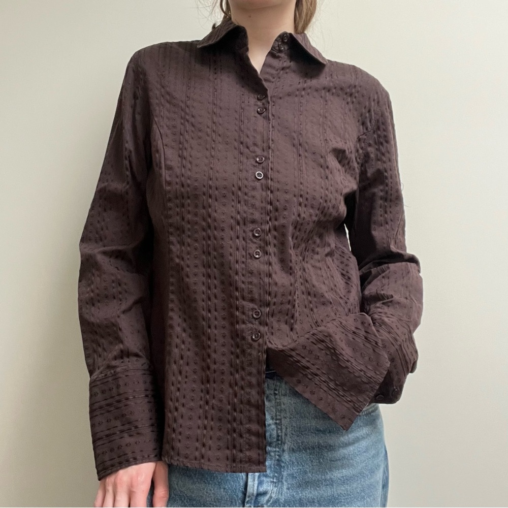 Vintage Brown Forever 21 Button Up